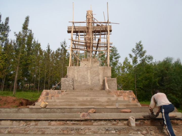 The Cross under construction